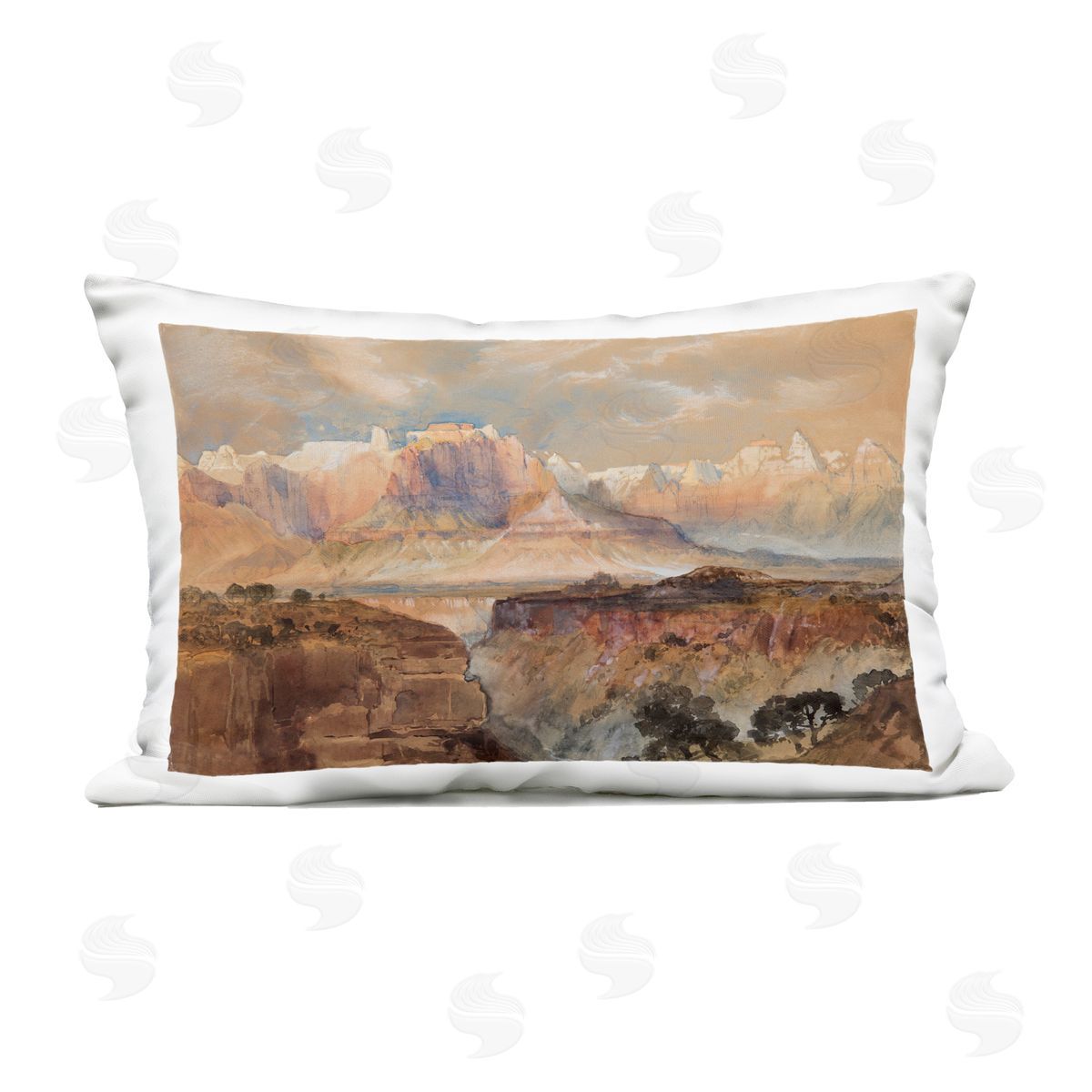 Corinne Haig Vast and Distant Canyon Outdoor Printed Throw Pillow