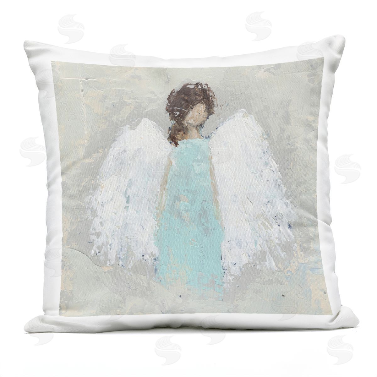 Cassandra Cushman Soft Angel Impression Plush Polyester Art Print Pillow