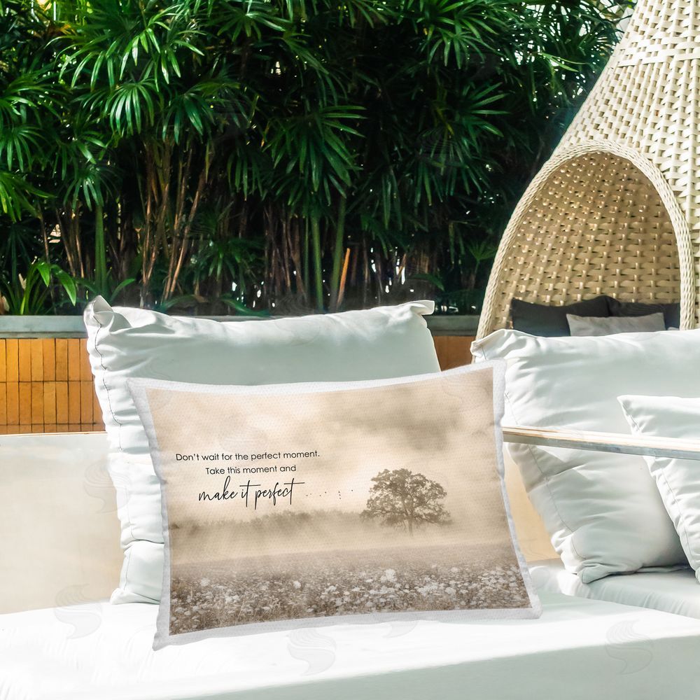 Lori Deiter Make it Perfect Landscape Outdoor Printed Throw Pillow on Patio