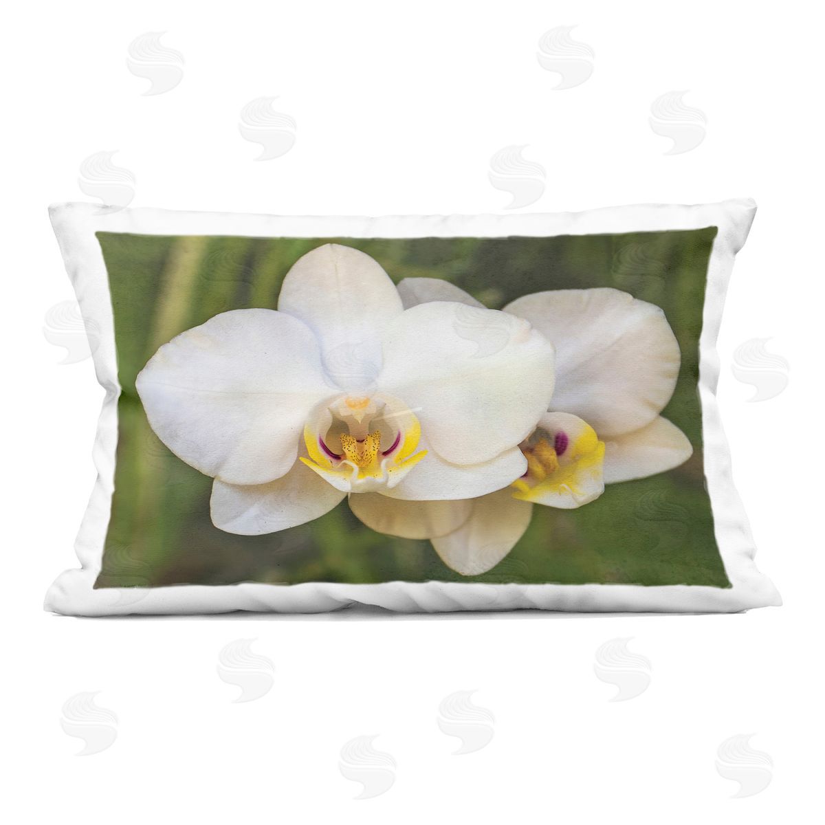 Seven Trees Design Orchid Blossom Glow Indoor Printed Throw Pillow
