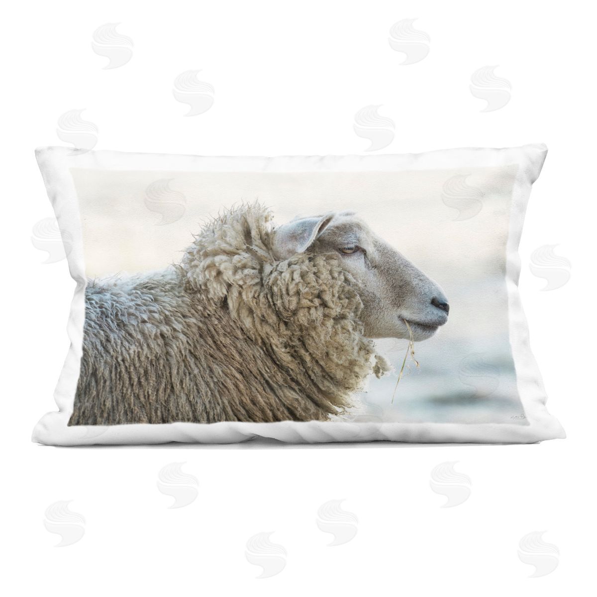 Martin Podt Deep Thoughts Sheep Portrait Indoor Printed Throw Pillow