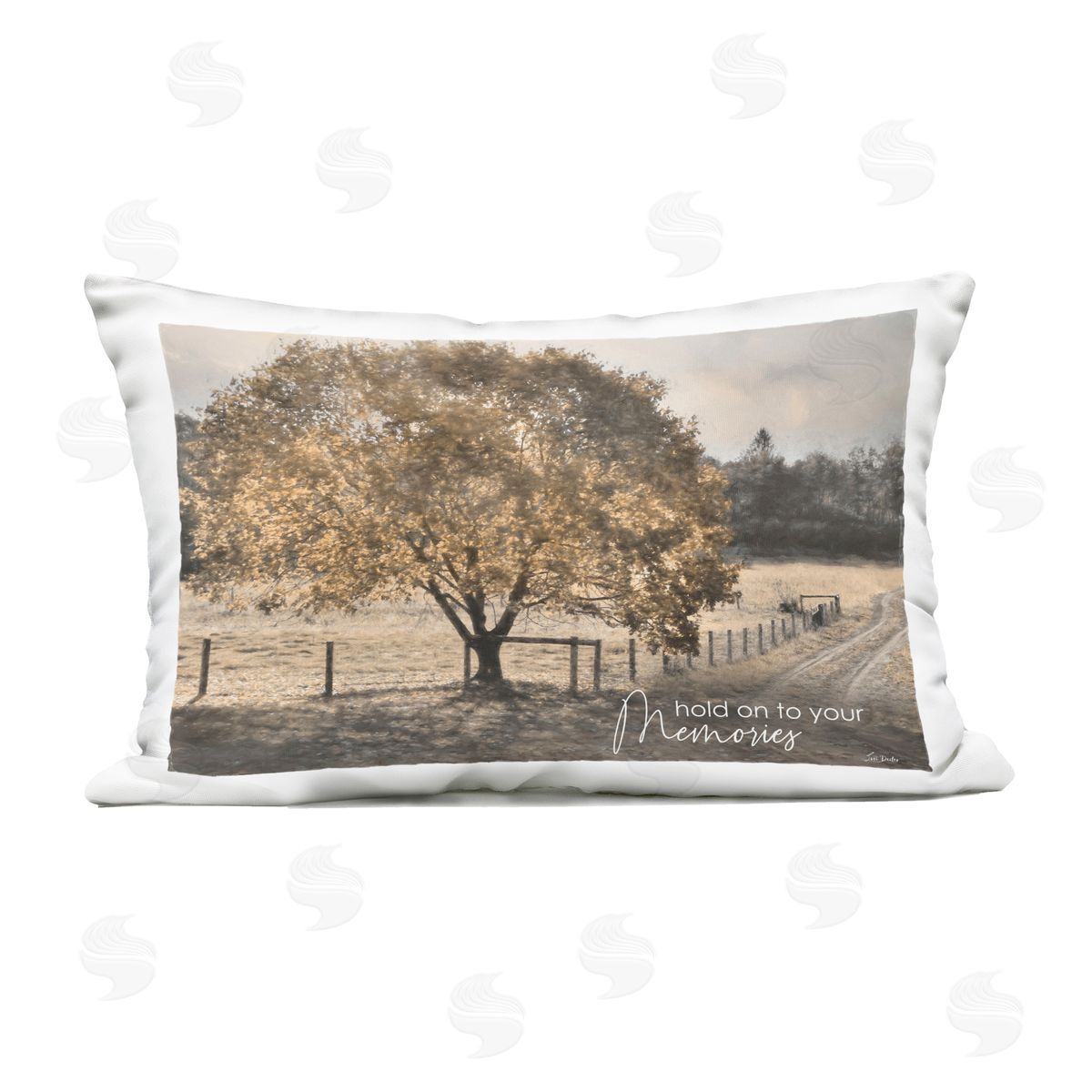 Lori Deiter Hold on To Memories Landscape Outdoor Printed Throw Pillow