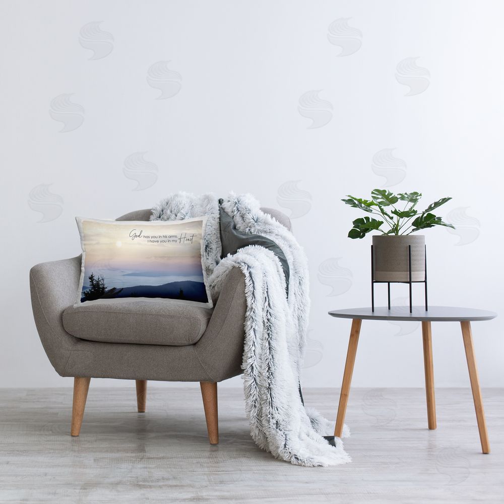Lori Deiter In My Heart Grief Printed Indoor Throw Pillow in Room