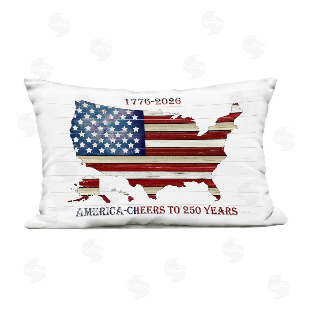 Cindy Jacobs America 250 Year Celebration Outdoor Printed Throw Pillow