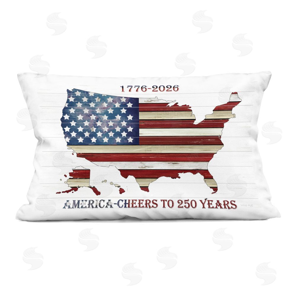 Cindy Jacobs America 250 Year Celebration Indoor Printed Throw Pillow
