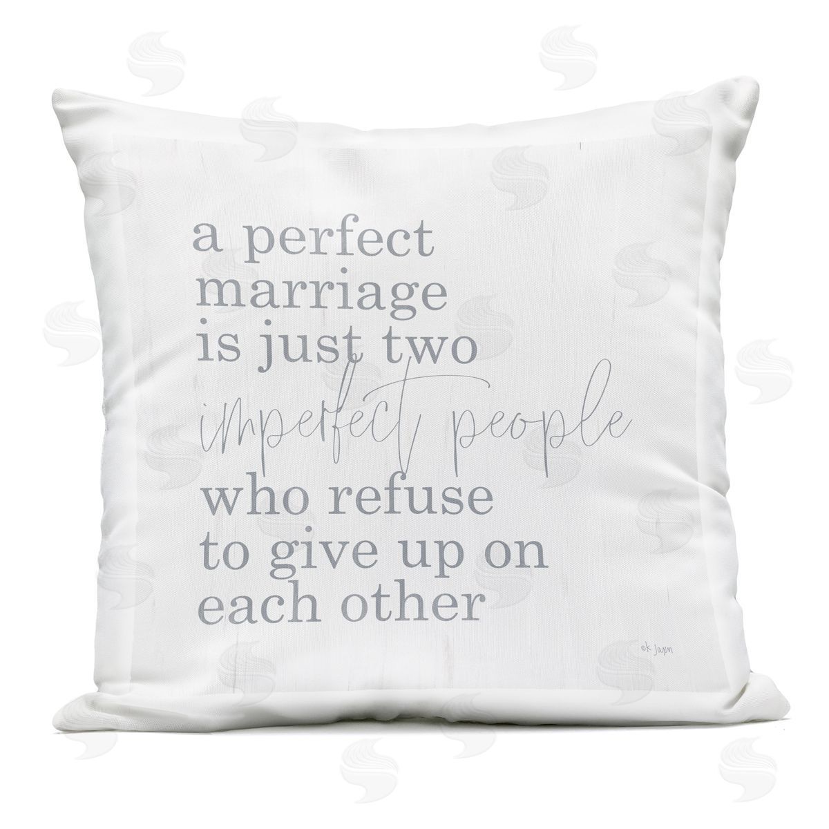Jaxn Blvd. Perfect Marriage Refuse to Give Up Outdoor Printed Throw Pillow