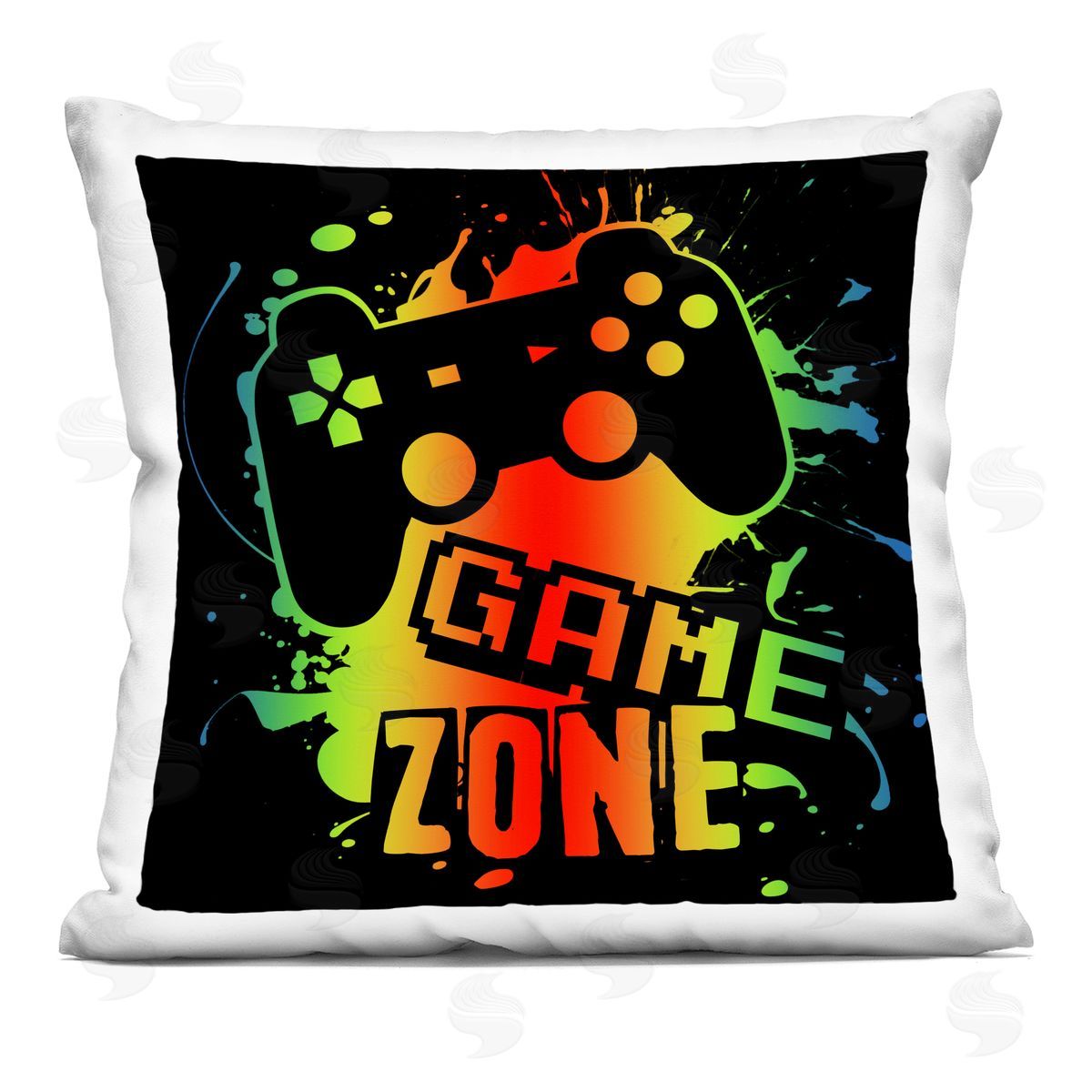 Marcus Prime Gradient Gaming Zone Indoor Printed Throw Pillow