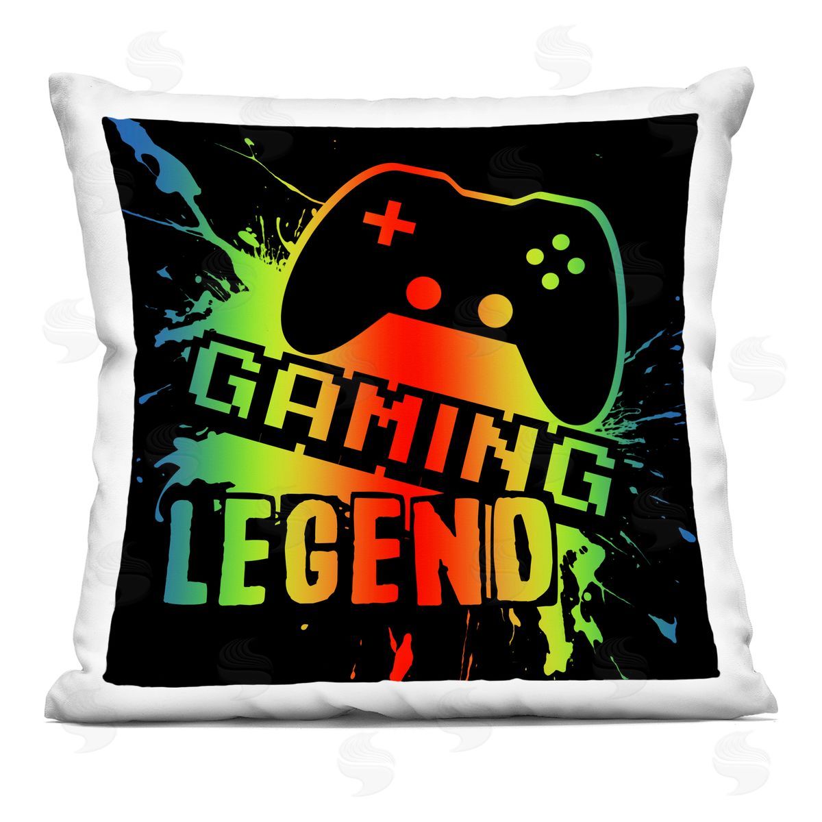 Marcus Prime Gradient Gaming Legend Indoor Printed Throw Pillow