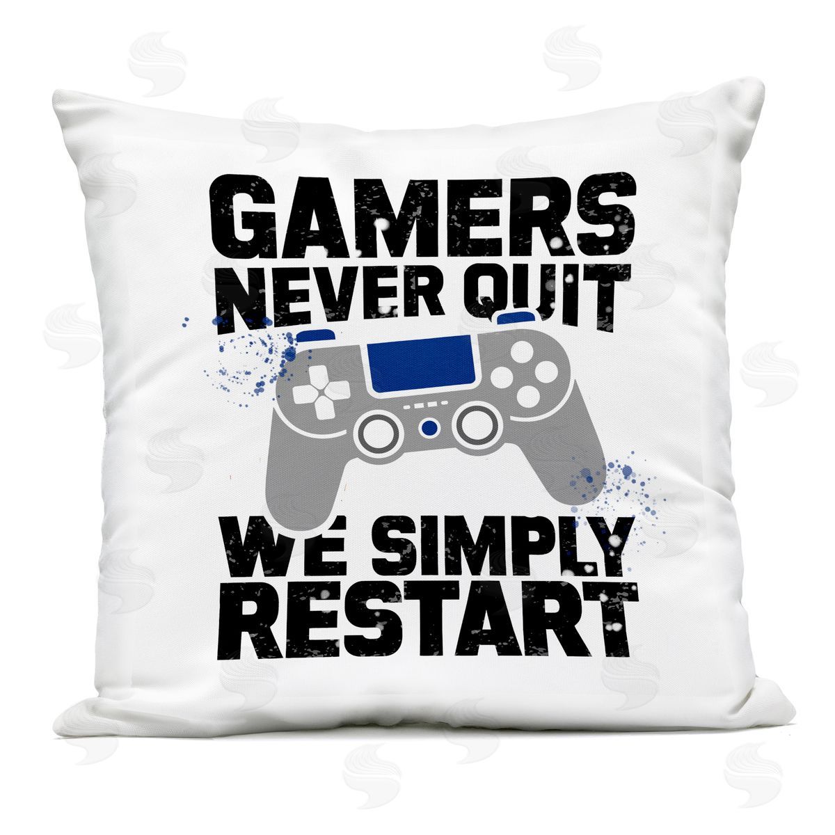 Kim Allen Simply Restart Gamer Motivation Outdoor Printed Throw Pillow