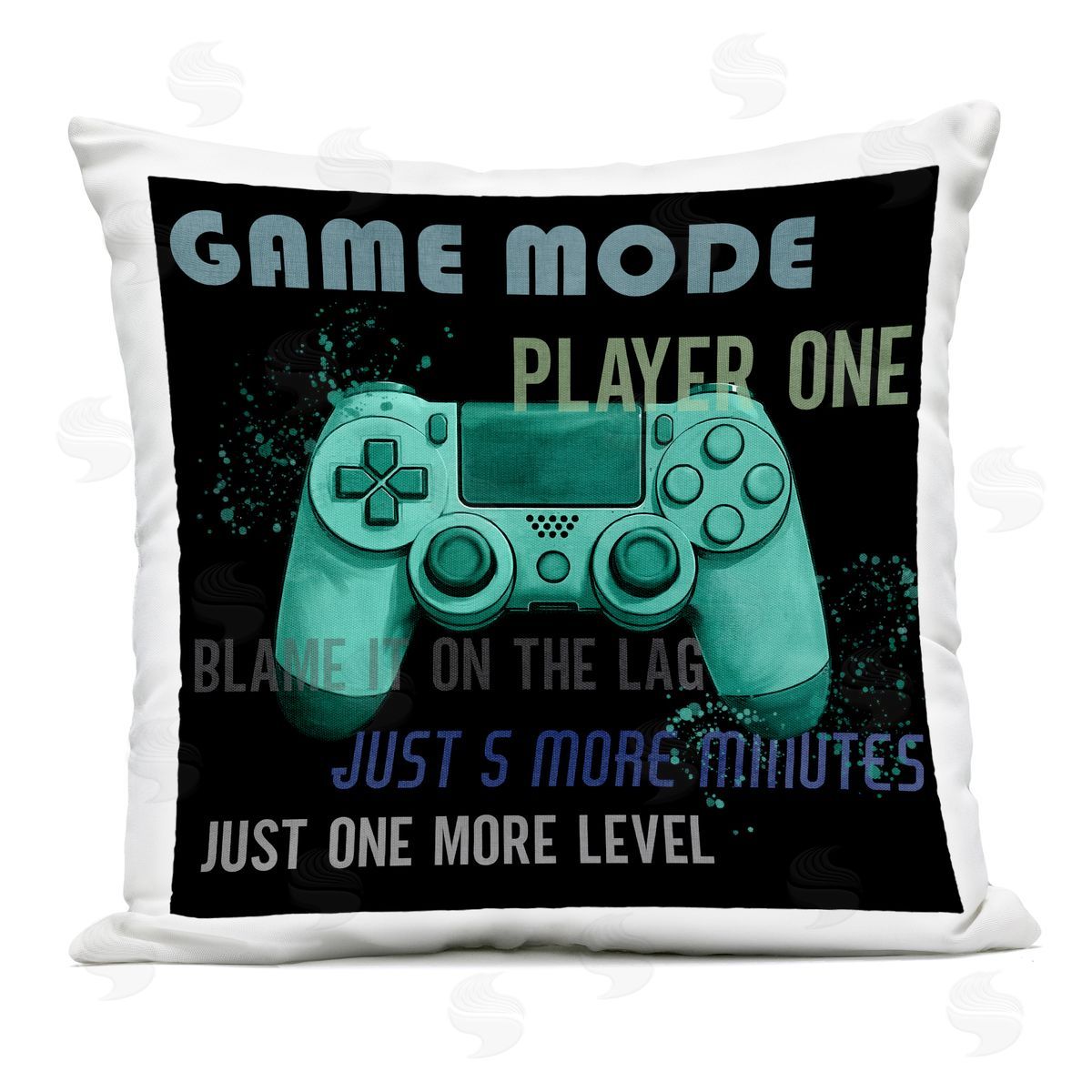 Kim Allen Game Mode Player One Controller Outdoor Printed Throw Pillow