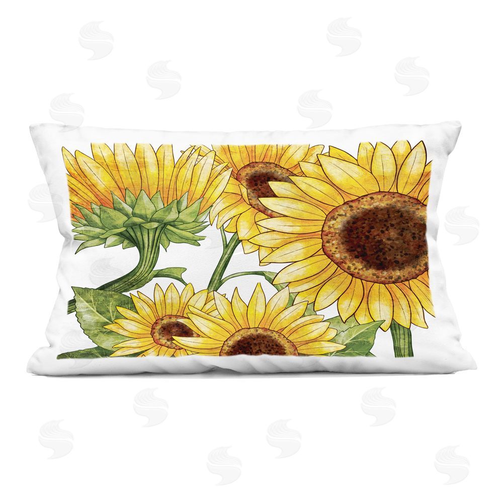 Kim Allen Rustic Bloom Sunflowers Indoor Printed Throw Pillow