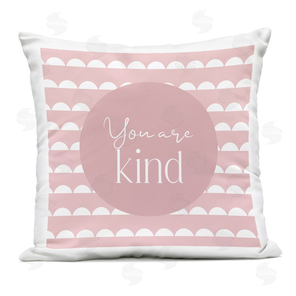 Christine Simpson Art You Are Kind Affirmation Outdoor Printed Throw Pillow
