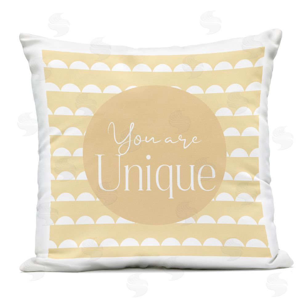 Christine Simpson Art You Are Unique Affirmation Outdoor Printed Throw Pillow