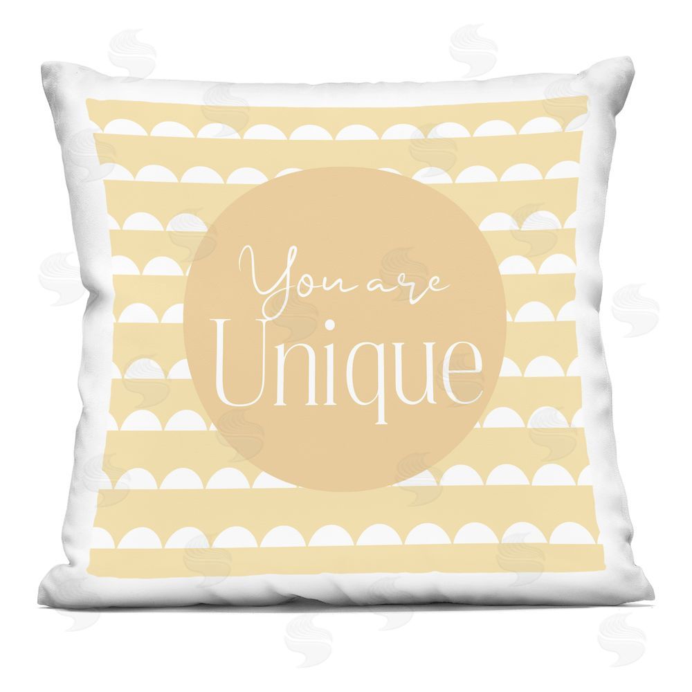 Christine Simpson Art You Are Unique Affirmation Indoor Printed Throw Pillow