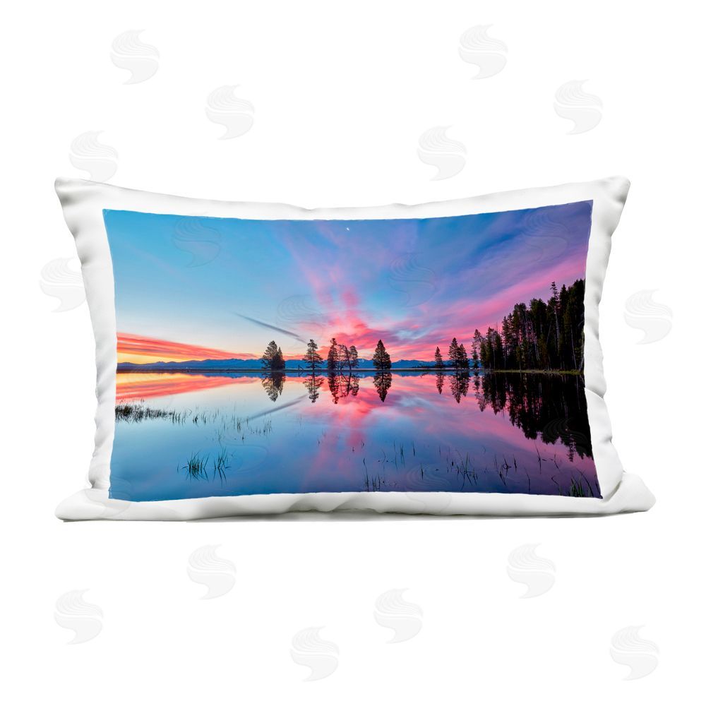 Jon Evan Gull Point At Sunrise Outdoor Printed Throw Pillow