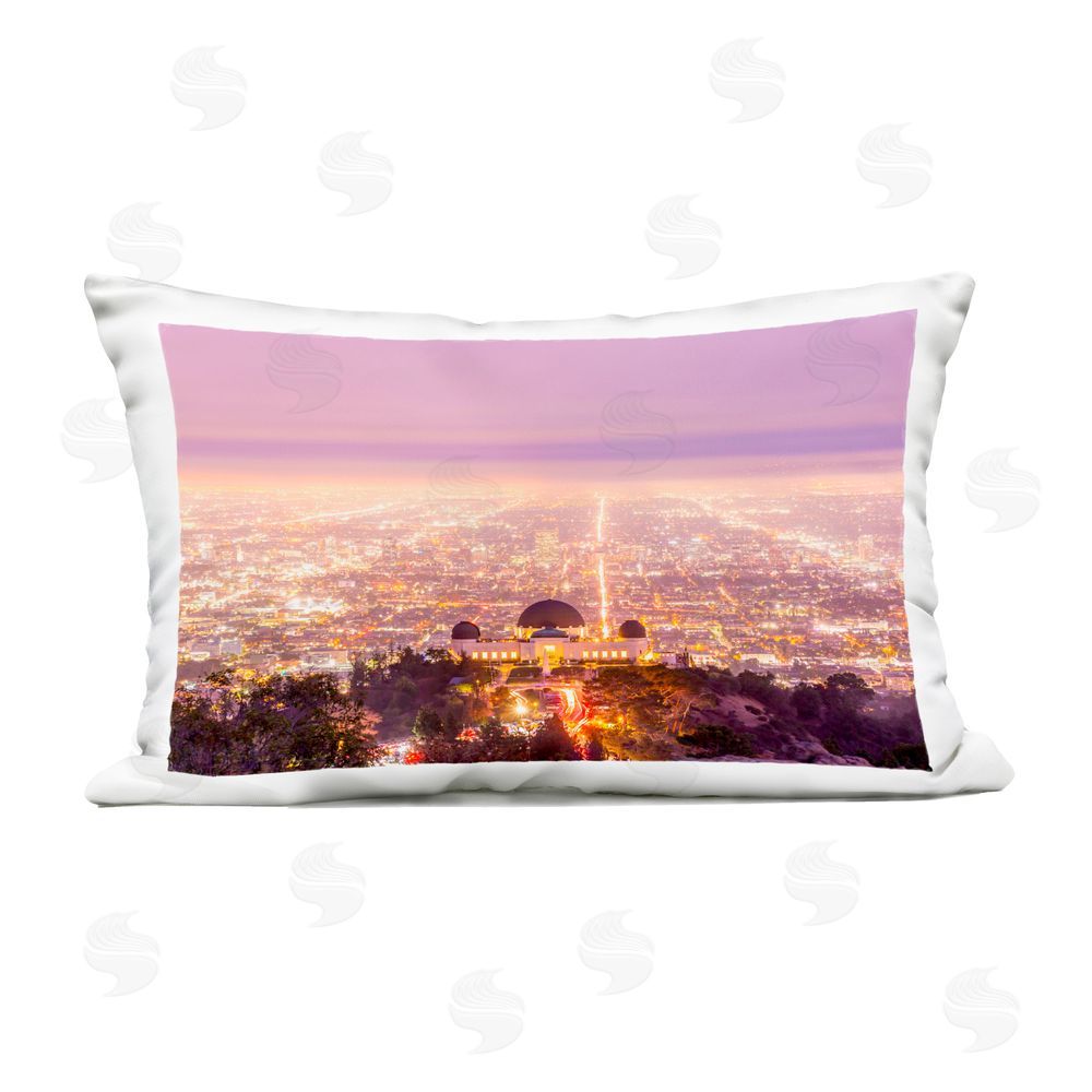 Jeff Poe Photography Griffith Park Scenic Overview Outdoor Printed Throw Pillow