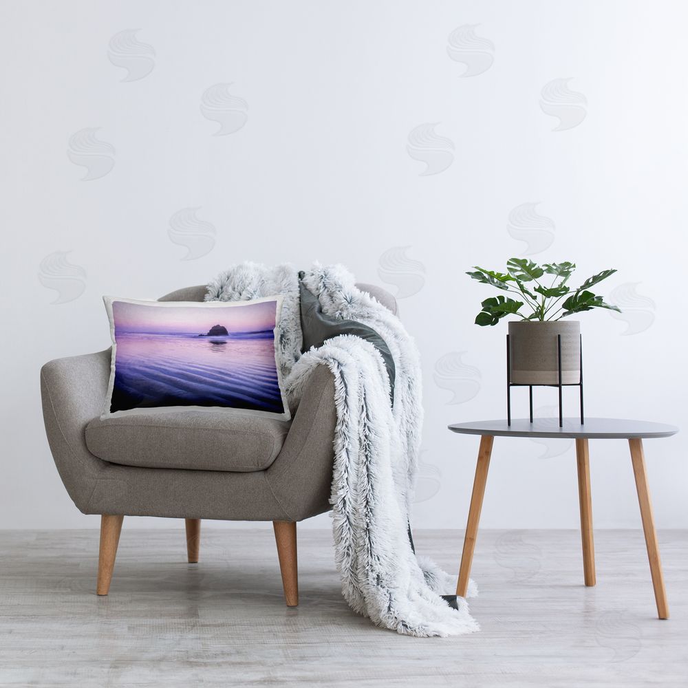 Jon Evan Tranquil And Still Waters Printed Indoor Throw Pillow in Room