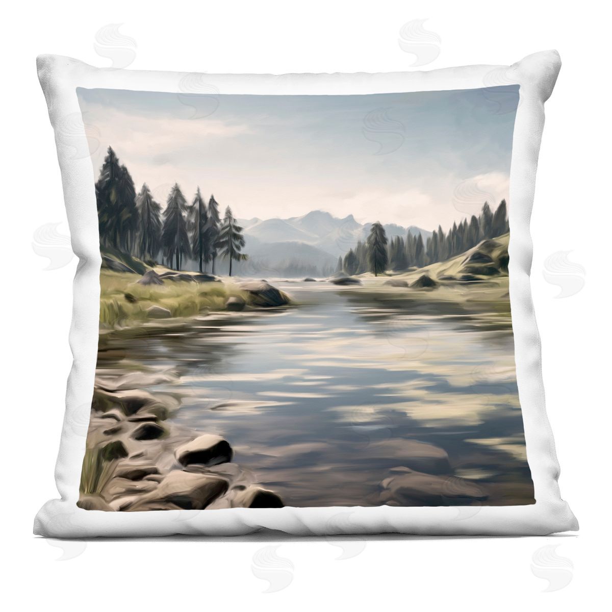 Kim Allen My Hideaway Pond Ripples Square Printed Throw Pillow