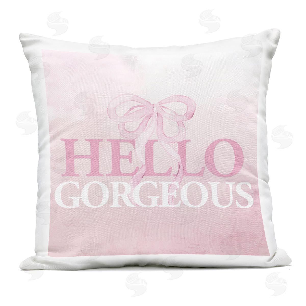 Kim Allen Feminine Hello Gorgeous Outdoor Square Printed Throw Pillow