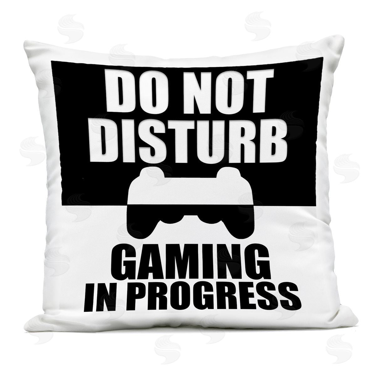 Kim Allen Do Not Disturb Minimal Gamer Outdoor Square Printed Throw Pillow