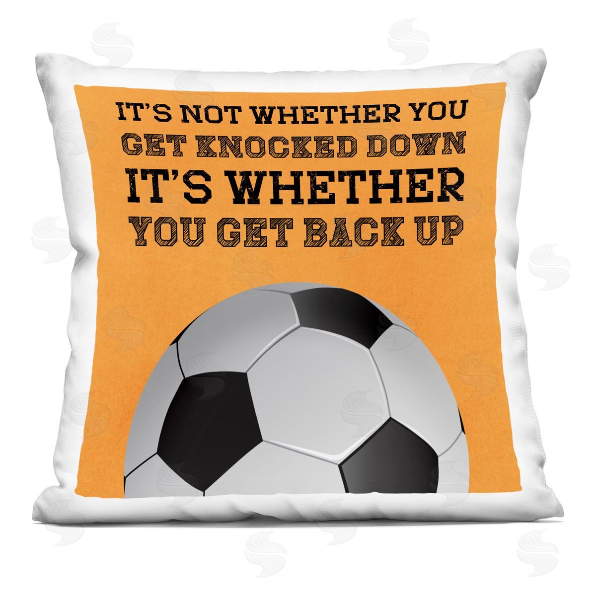 Marcus Prime Whether You Get Back Up Square Printed Throw Pillow
