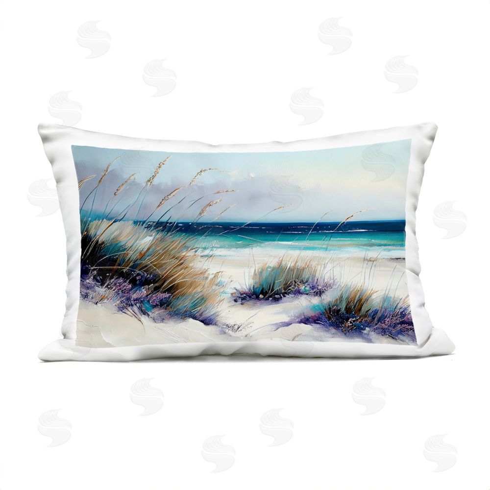 Sasha Euphoria Beach Dunes Outdoor Rectugular Printed Throw Pillow