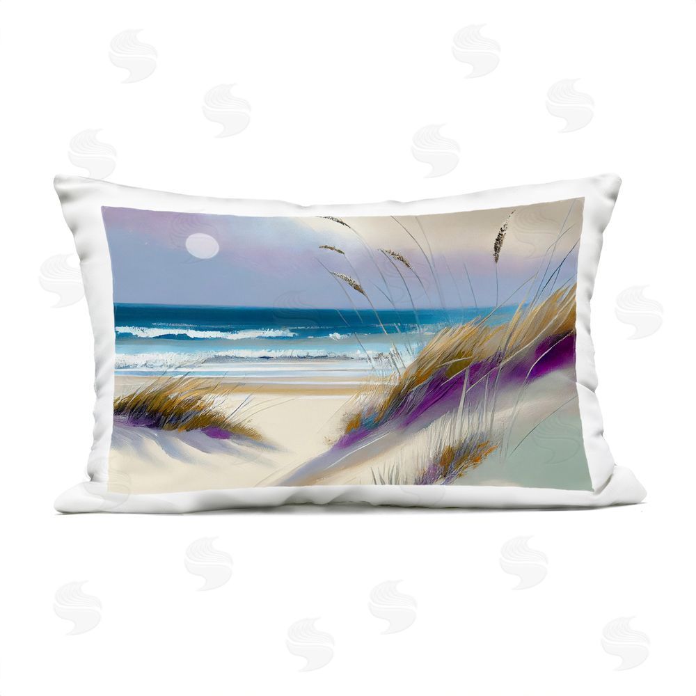 Sasha Beach Dunes Serenity Outdoor Rectugular Printed Throw Pillow