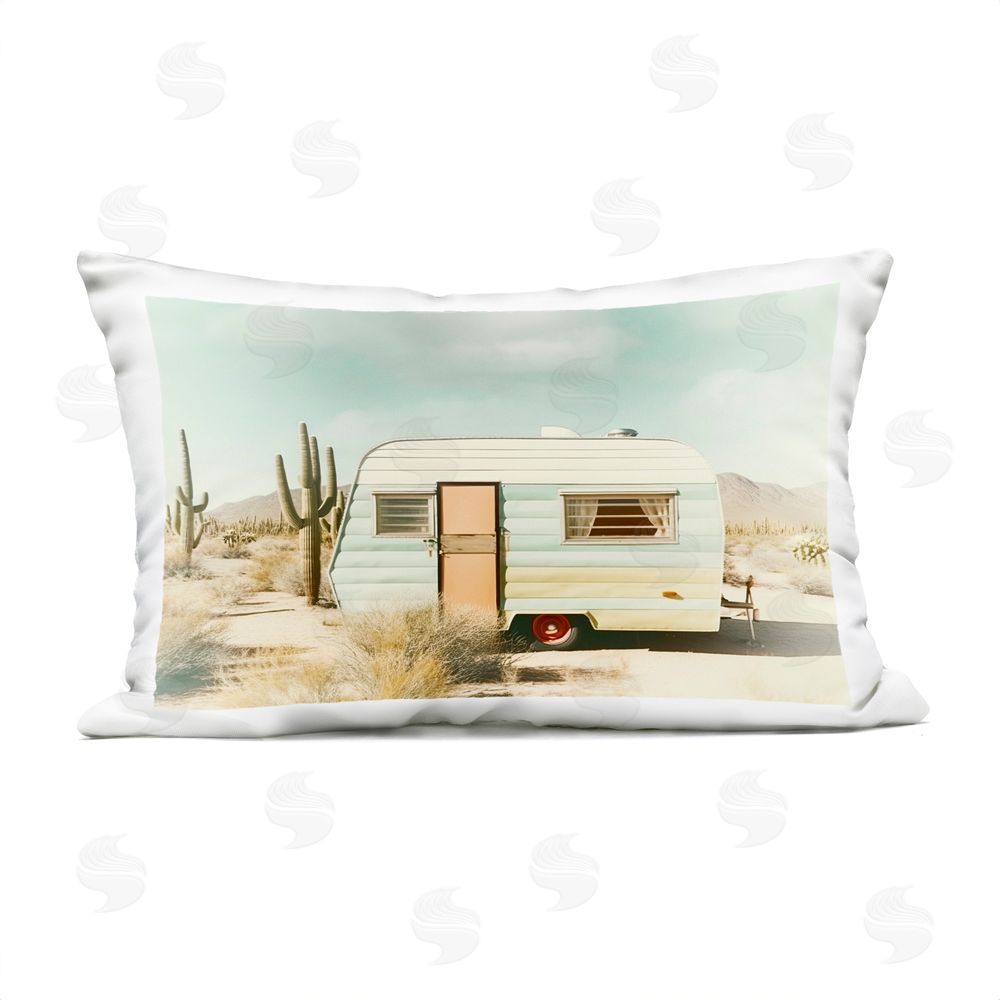 Decent Exposures Desert Trip Vintage Outdoor Rectugular Printed Throw Pillow