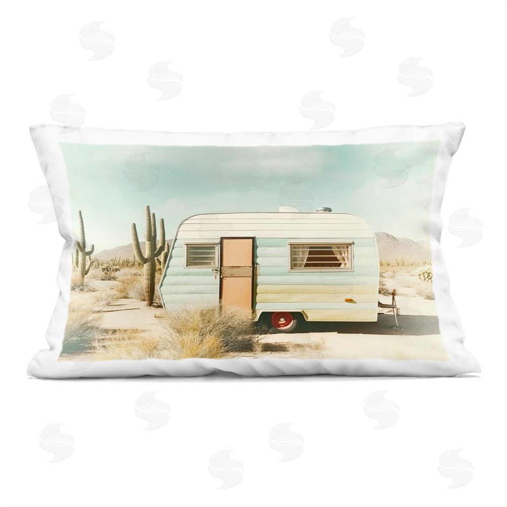 Decent Exposures Desert Trip Vintage Rectugular Printed Throw Pillow