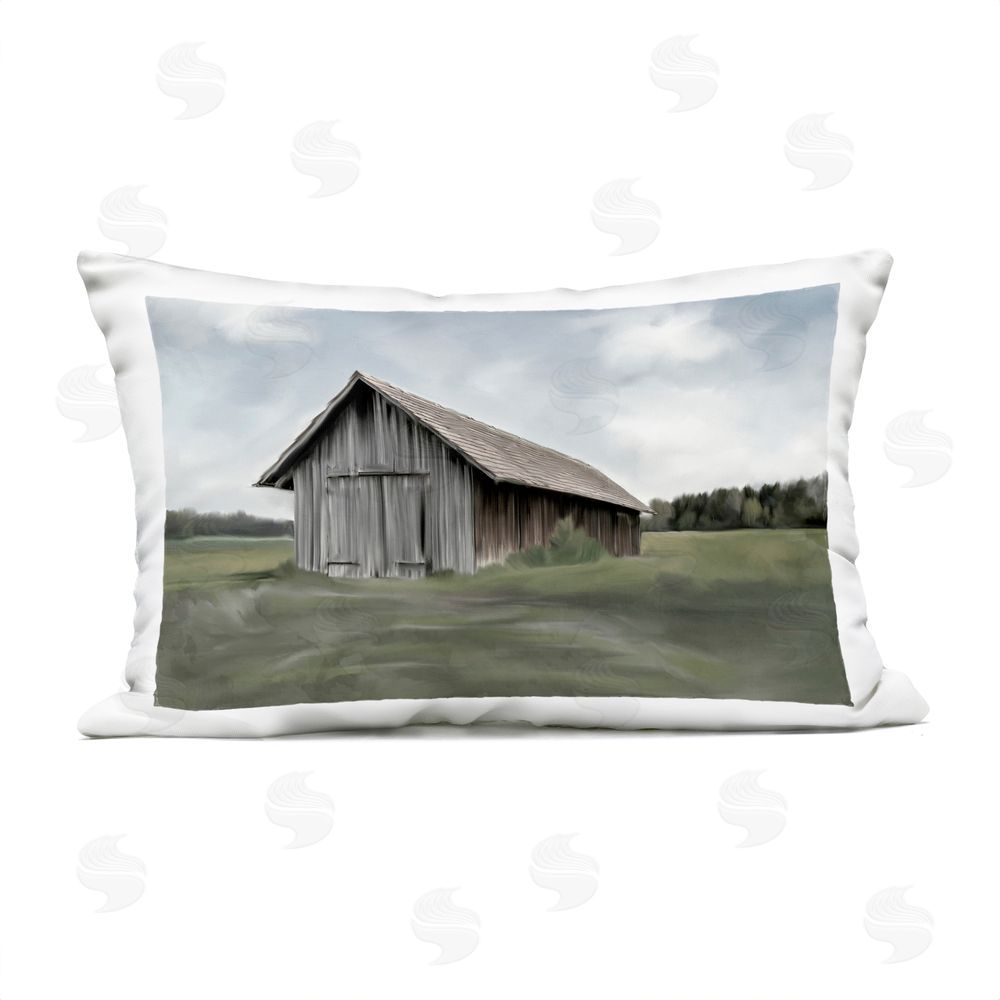Kim Allen Farm's Back Pasture Lumbar Outdoor Quick-Dry Polyester Throw Pillow