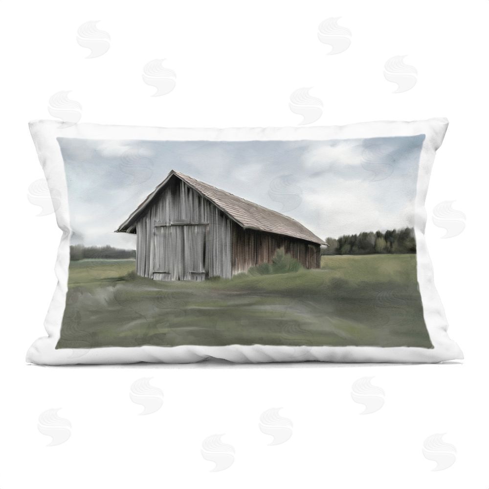 Kim Allen Farm's Back Pasture Square Outdoor Quick-Dry Polyester Throw Pillow