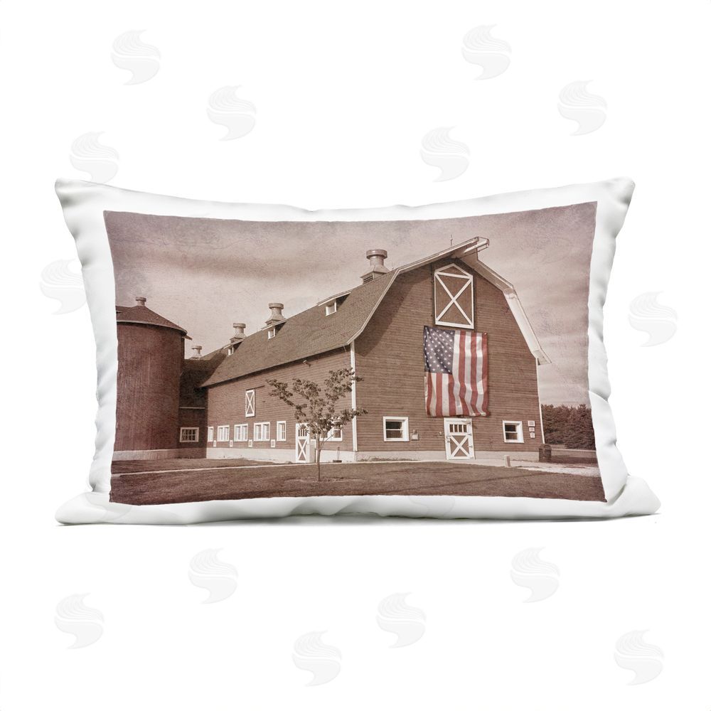 Marcus Prime Rural America Barn Outdoor Printed Throw Pillow