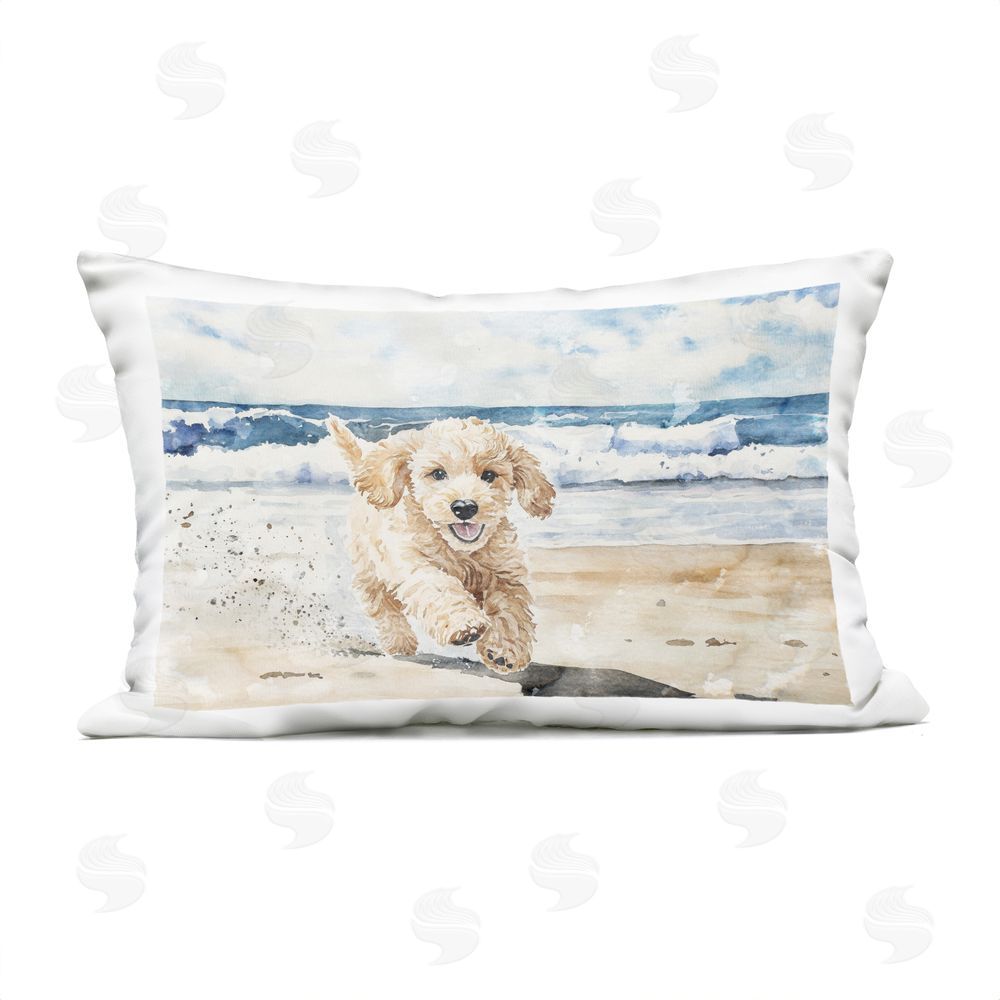 Svetlana Aleynikova Ocean's Best Friend Pup Outdoor Printed Throw Pillow