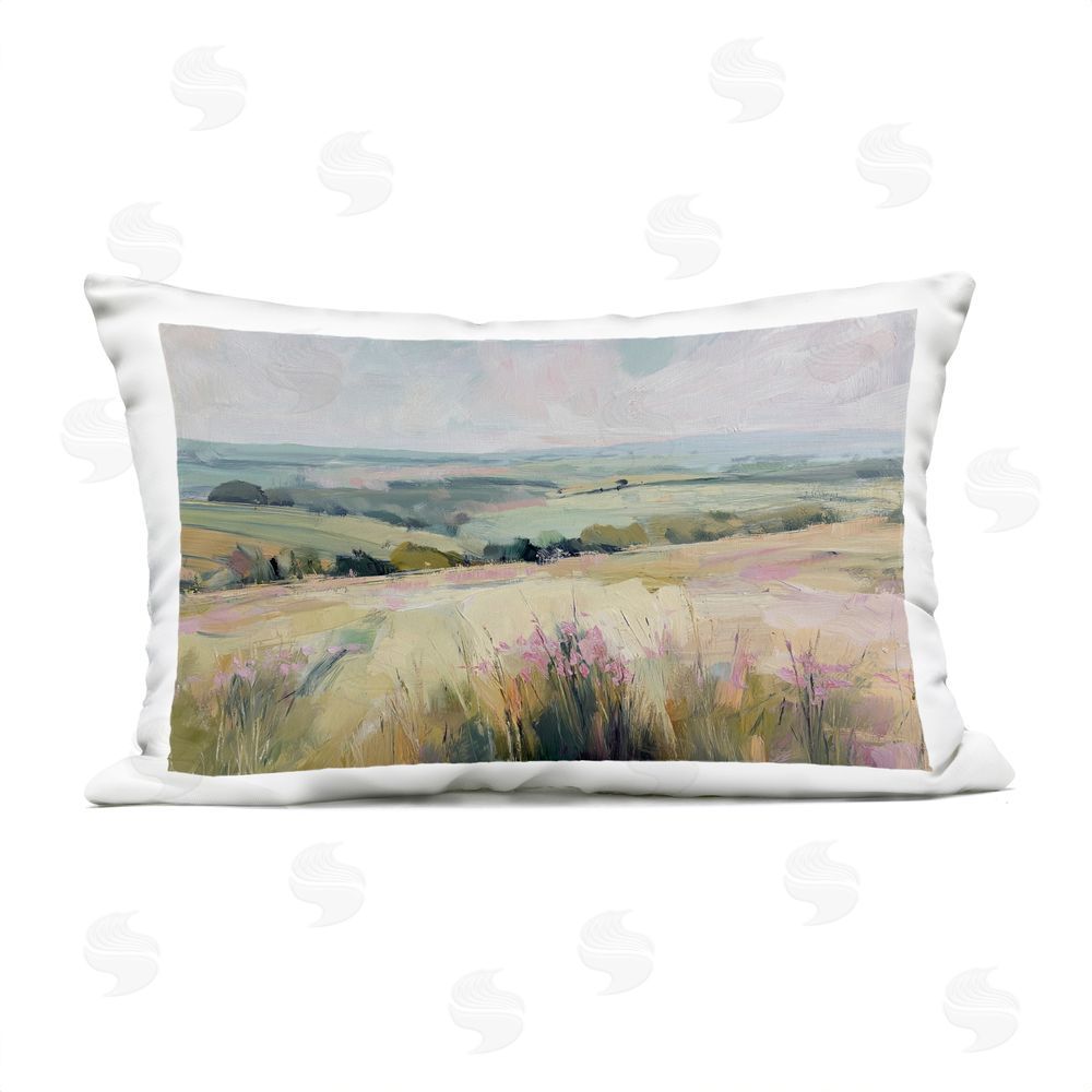 Svetlana Aleynikova Summer Meadow Viewpoint Outdoor Printed Throw Pillow