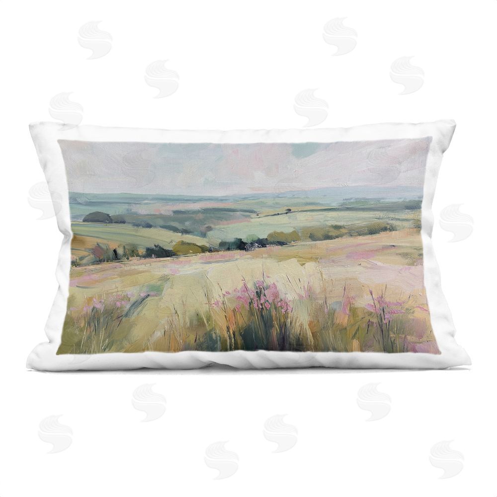 Svetlana Aleynikova Summer Meadow Viewpoint Printed Throw Pillow