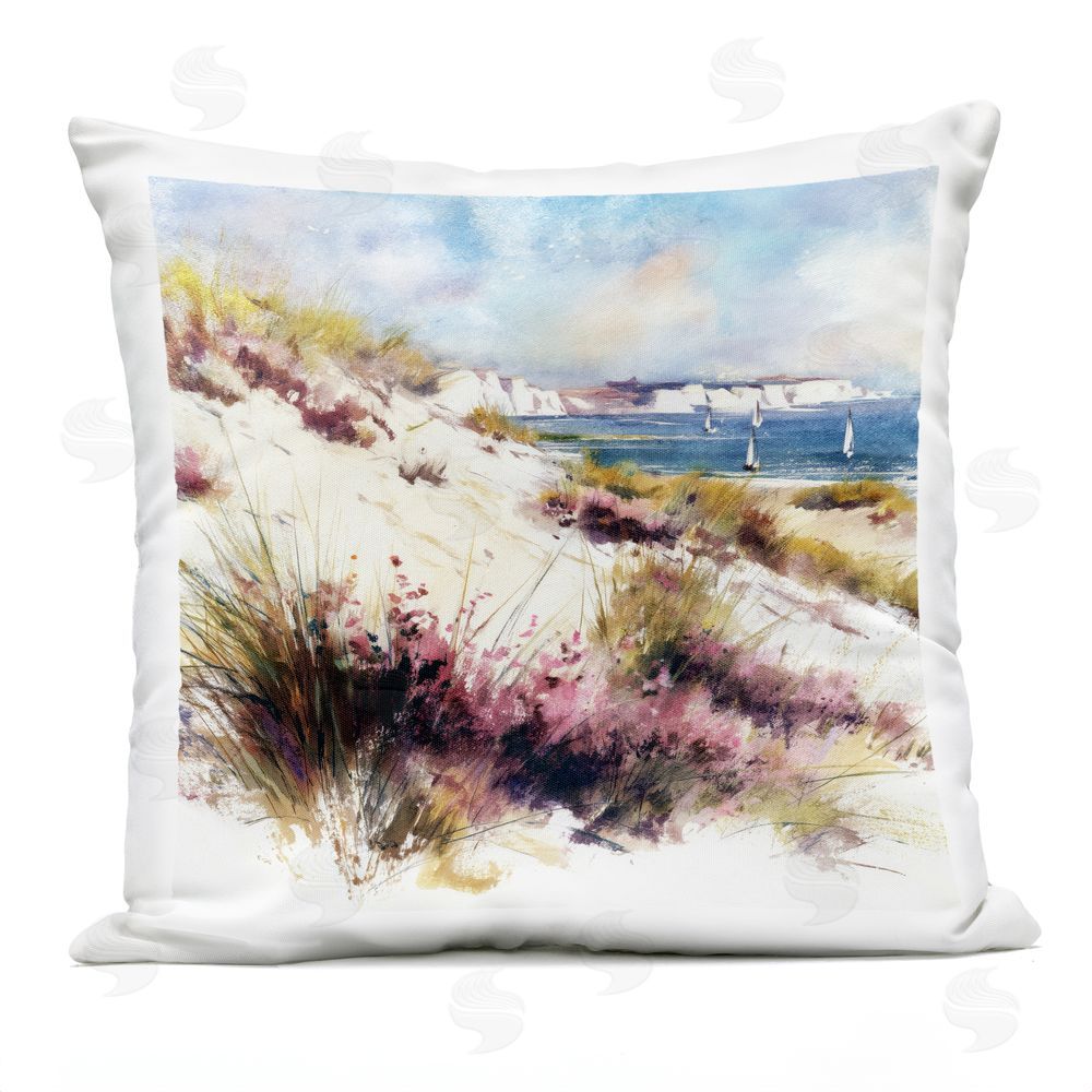Svetlana Aleynikova Cliffs And Waters View Outdoor Printed Throw Pillow