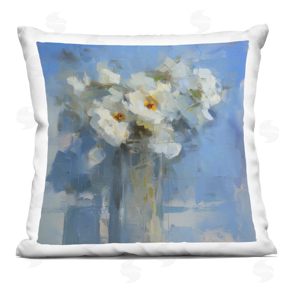 Svetlana Aleynikova Petals Remembered Abstract Printed Throw Pillow 