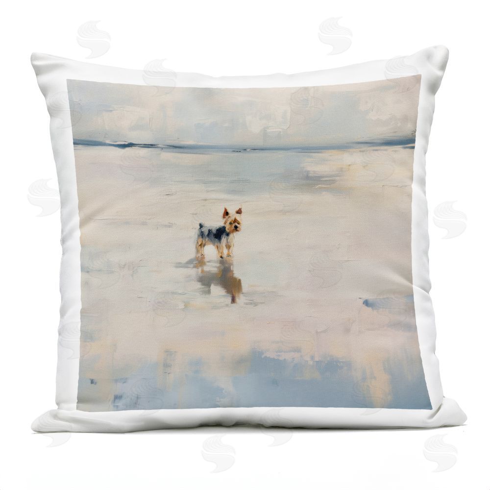 Svetlana Aleynikova Quiet Moment By The Sea Outdoor Printed Throw Pillow