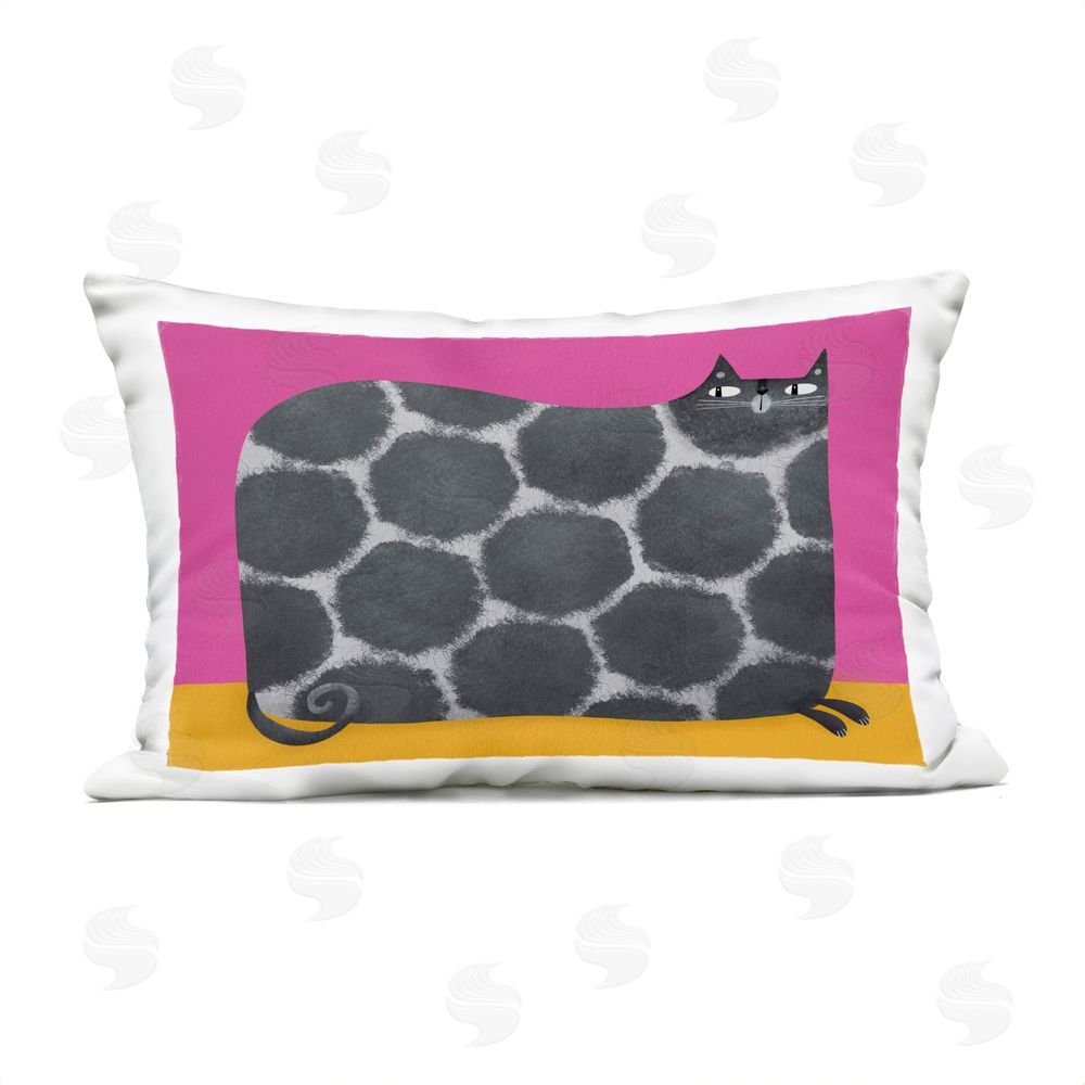 Gabriela Avila Big Spots on Cat Outdoor Printed Throw Pillow