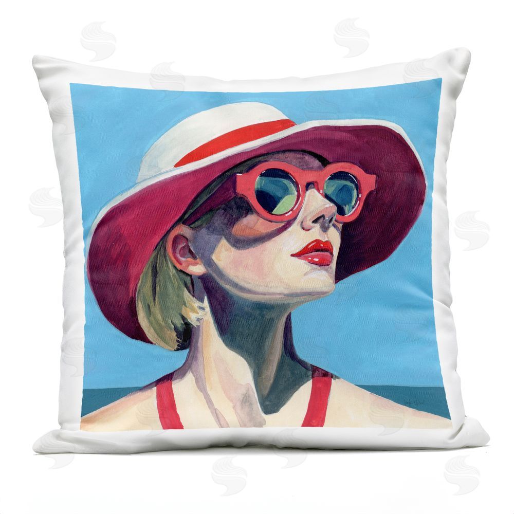 Kate Jarvik Birch Vacation In Style Outdoor Printed Throw Pillow
