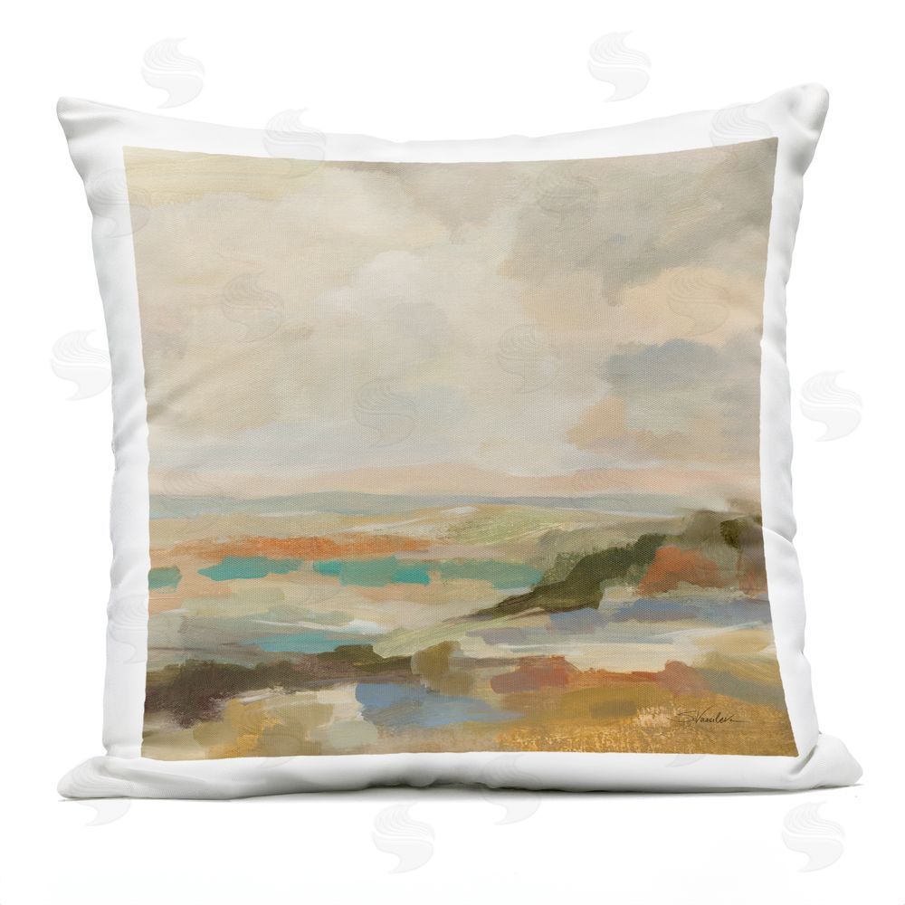 Silvia Vassileva Muted Harmony Palette Outdoor Printed Throw Pillow