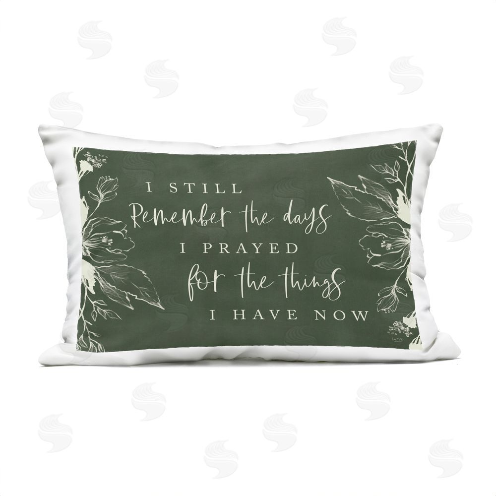 Lux + Me Designs Still Remember The Days Gratitude Outdoor Printed Throw Pillow