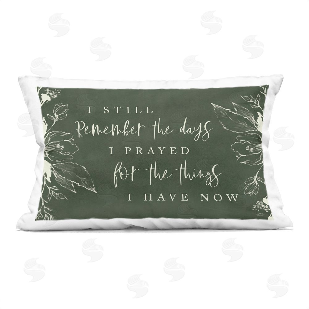 Lux + Me Designs Still Remember The Days Gratitude Printed Throw Pillow