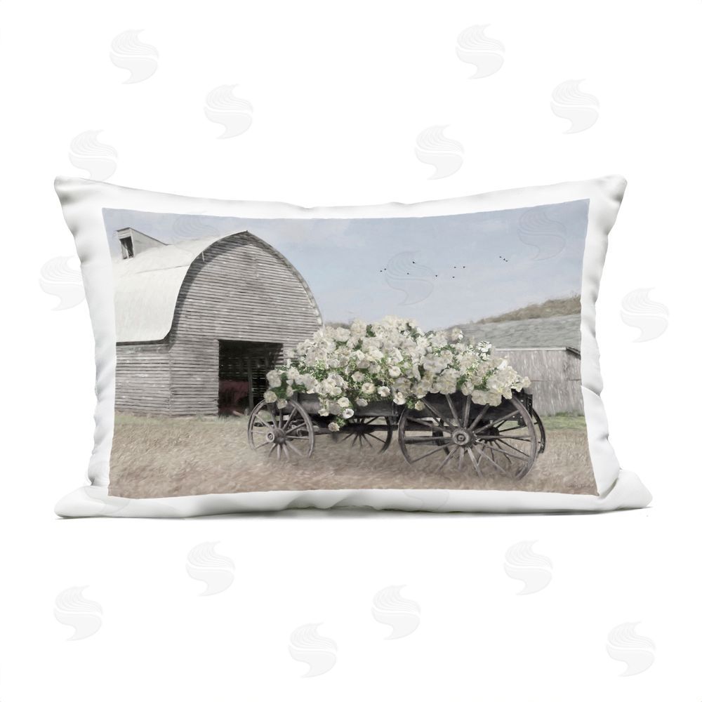 Lori Deiter Wagon Full of Sunshine Outdoor Printed Throw Pillow