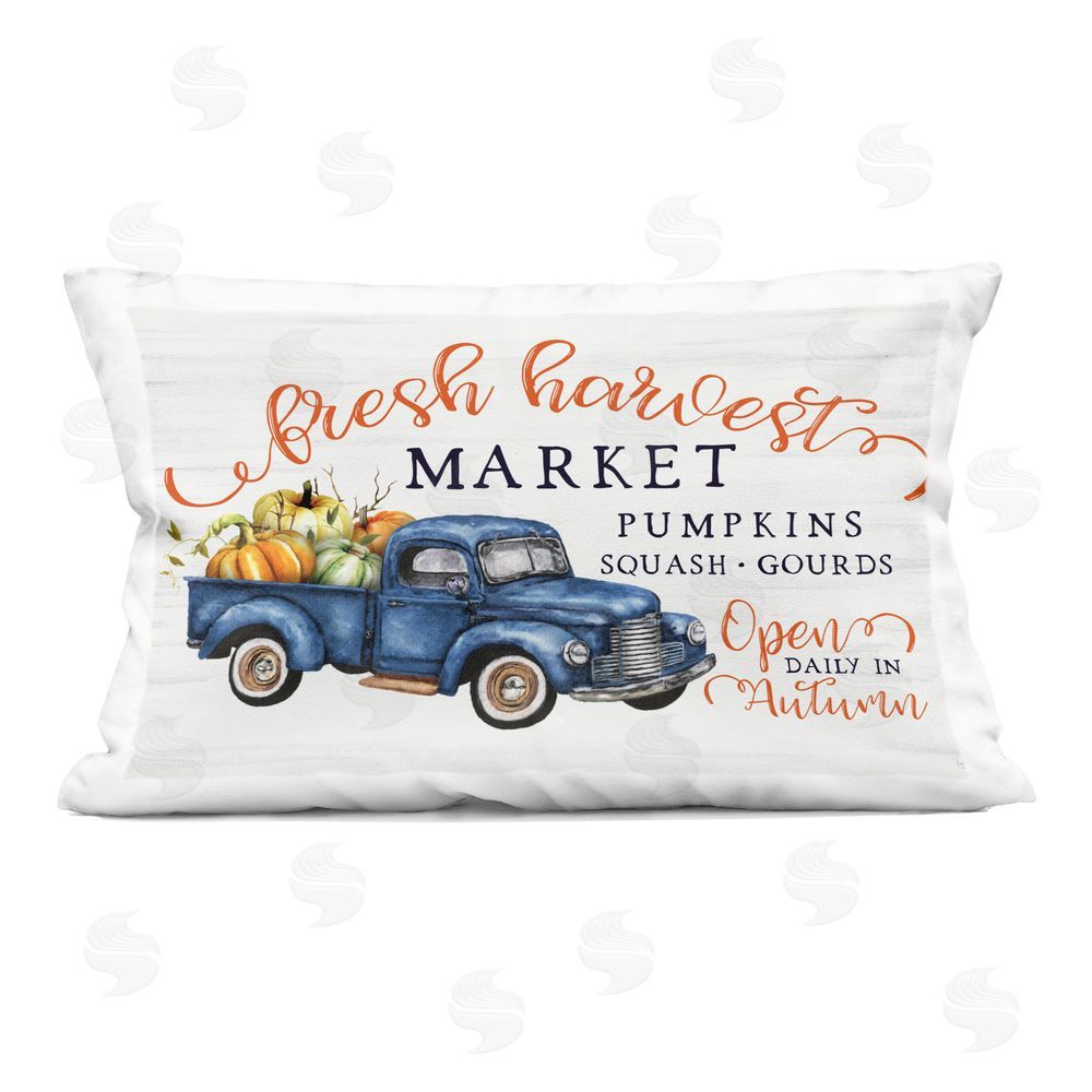 stupell industries Lux + Me Designs | Fresh Harvest Market Open Printed Throw Pillow