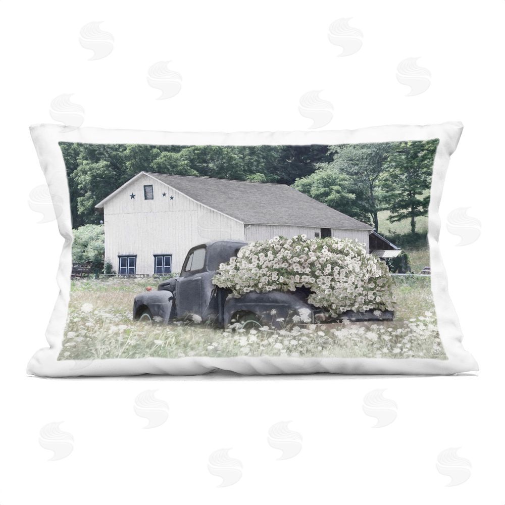 Lori Deiter Bed Full Of Blossoms Printed Throw Pillow