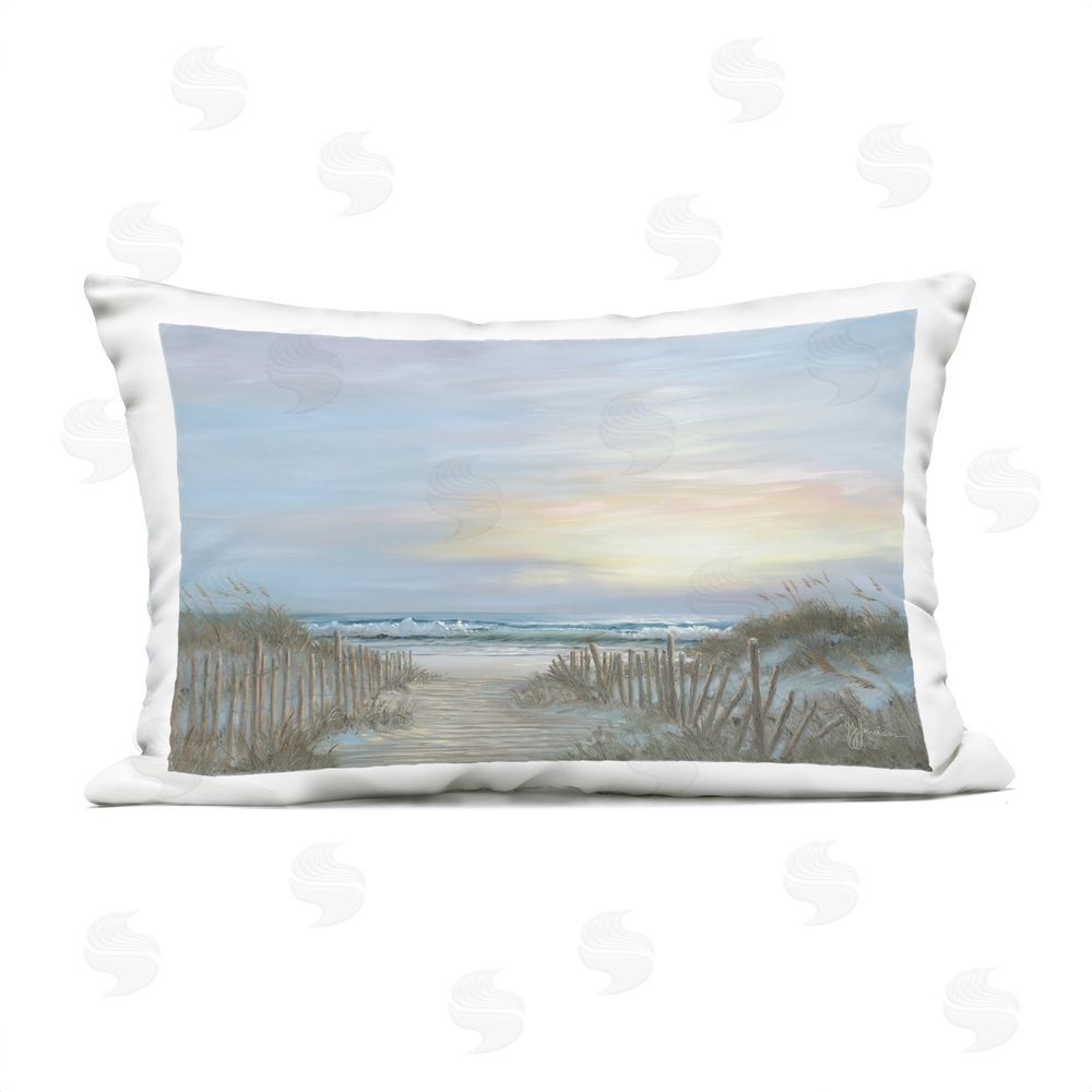 Georgia Janisse Serenity Path Sunset Outdoor Printed Throw Pillow