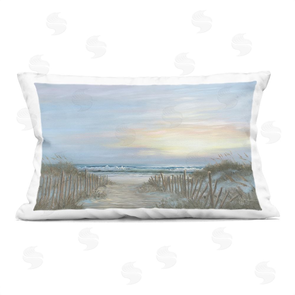 Georgia Janisse Serenity Path Sunset Printed Throw Pillow