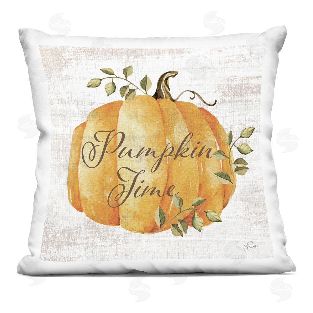stupell industries Yass Naffas Designs | Pumpkin Time over Rustic Printed Throw Pillow