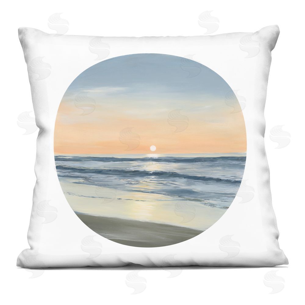 Georgie Harrison Soft Sunset Reflection Printed Throw Pillow 